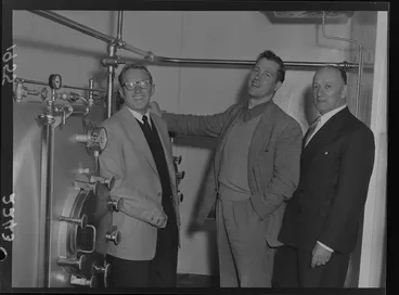 Image: Patrick O'Hagan, the Irish balladeer, with his accompanist Hal Stead
