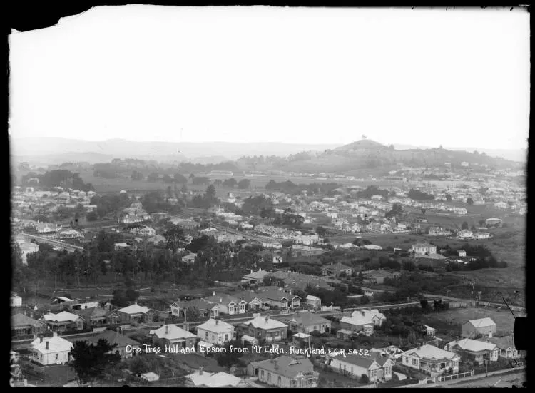 One Tree Hill and Epsom from Mount Eden, Auckland