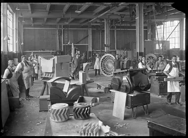 Image: Hutt Railway Workshops, Woburn. The pattern shop, 1930