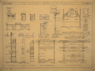 Image: Architectural plan, Clyde Hotel, Wairoa