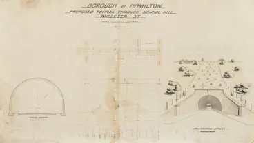 Architectural plans – Anglesea Street tunnel Image: Architectural plans – Anglesea Street tunnel