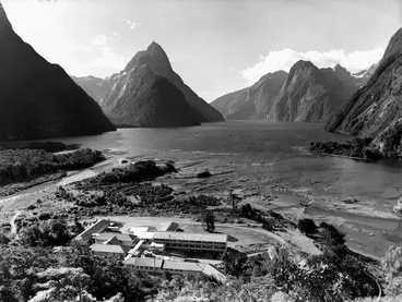 Image: Overlooking the Milford Hotel and surrounding area, Milford Sound