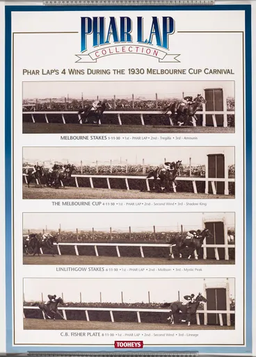 Image: Poster - Tooheys, Phar Lap Collection, 1997