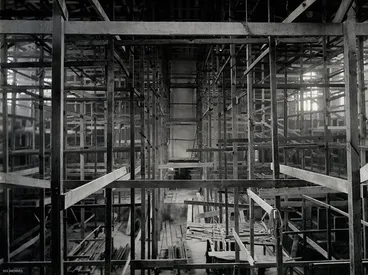 Image: Interior Construction of Dunedin Town Hall