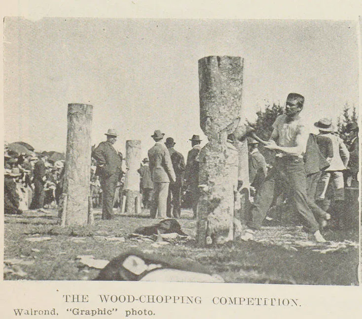 The wood-chopping competition