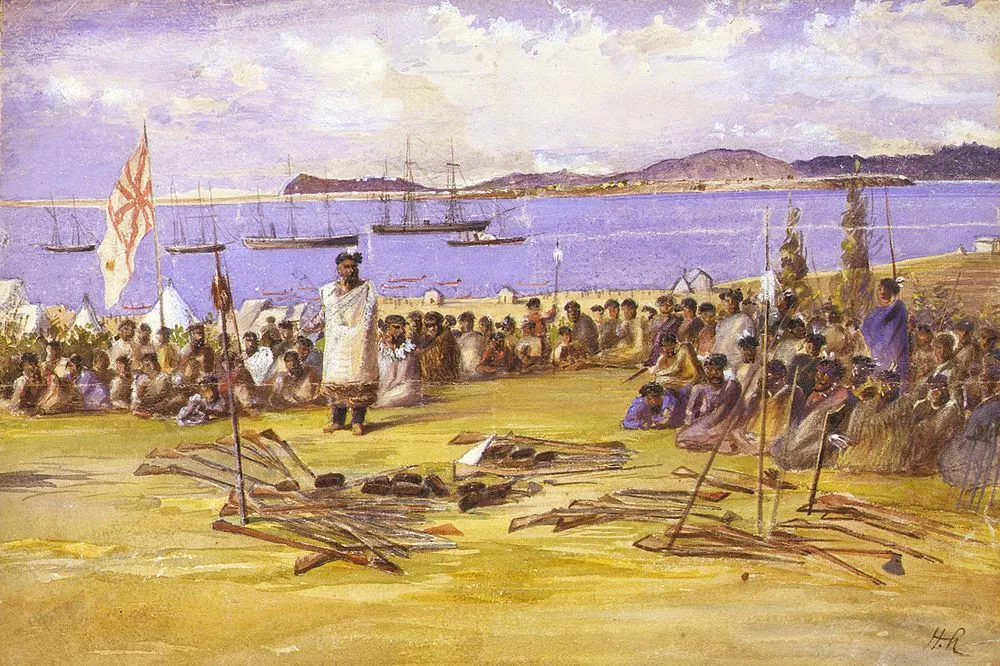 Surrender of the Ngaiterangi after Te Ranga