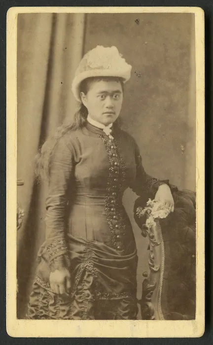Lawrence, Samuel Charles Louis, active 1833-1891: Portrait of Harena Kauamo Te Kotuku