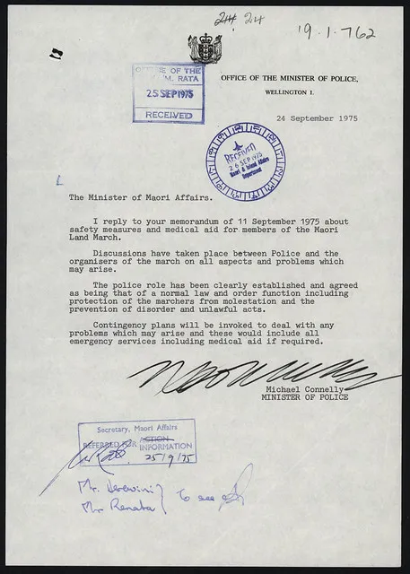 Māori Land March (1975) -Police Preparations