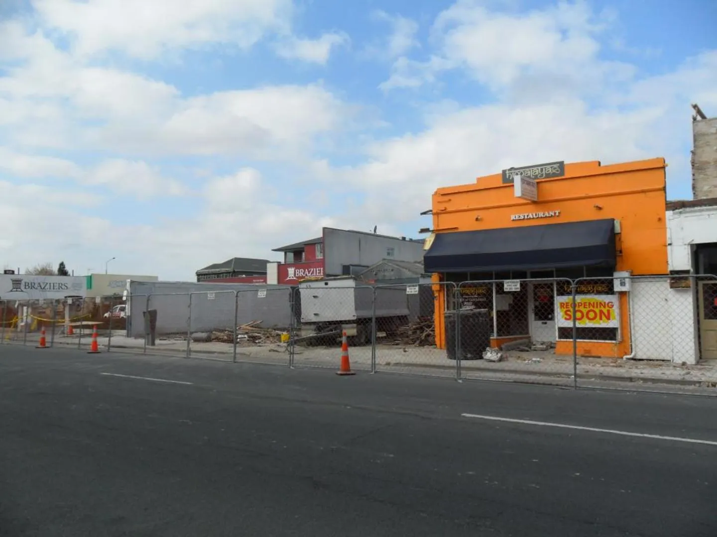 Colombo Street earthquake damage