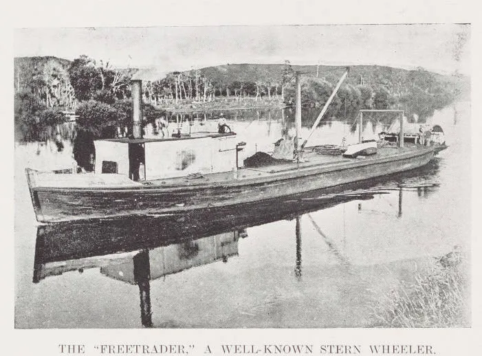 The 'Freetrader.' A well-known stern wheeler