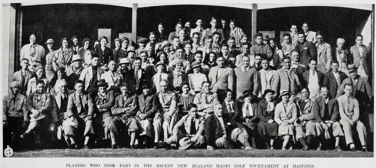 Players who took part in the recent New Zealand Māori golf tournament at Hastings