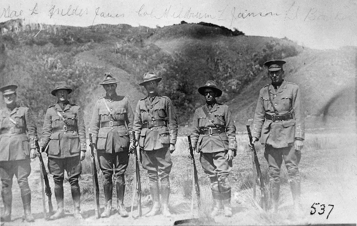 New Zealand soldiers at Trentham