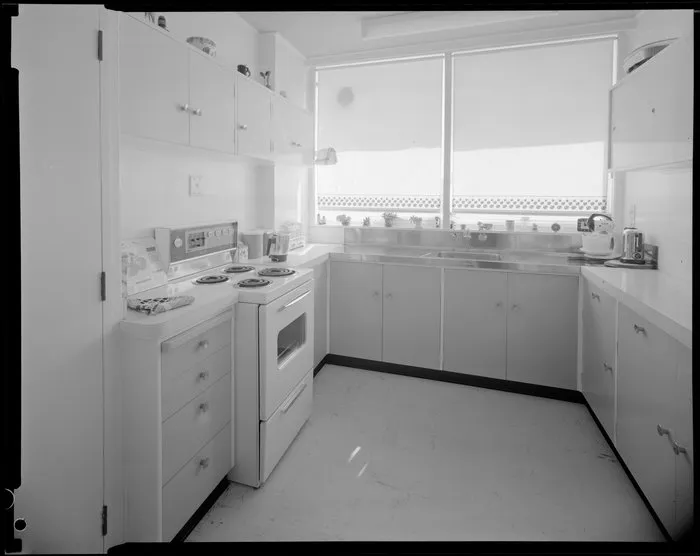 Kitchen of Herbert Gardens Flats, The Terrace, Wellington
