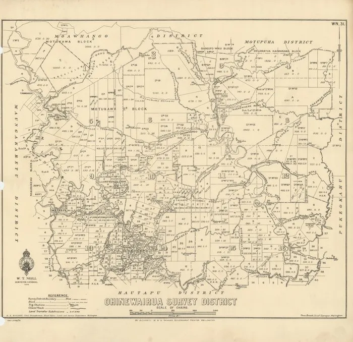 Ohinewairua Survey District [electronic resource].