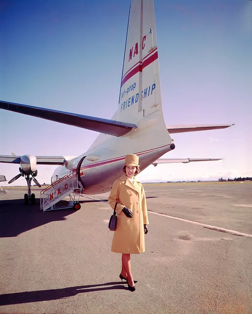 Air Hostess Uniform 1965 Gold 001
