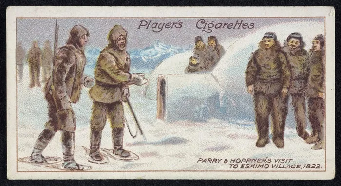 Player's Cigarettes Polar Exploration series, card 5 - Parry and Hoppner's Arctic Expedition