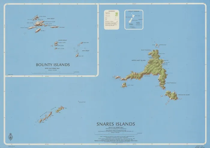 Snares Islands ; Bounty Islands.