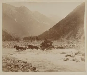 Image: Crossing the Otira River