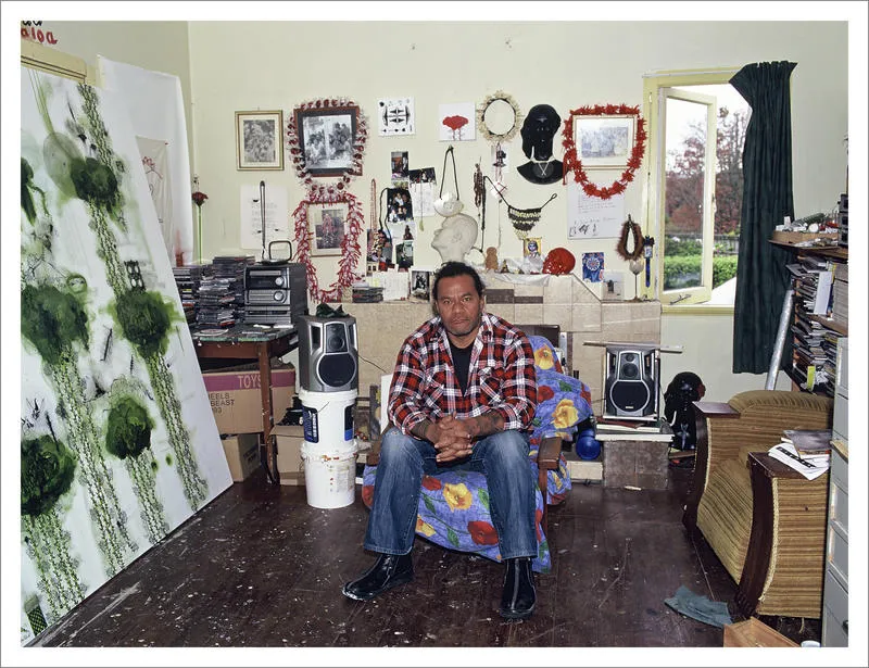 John Pule, his Henderson studio, 2006