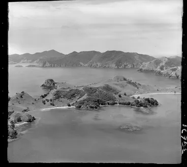 Image: Rawhiti Point, view of Kaimarama, Onepoto and Hauai Bays with farmland and buildings, Bay of Islands, Northland
