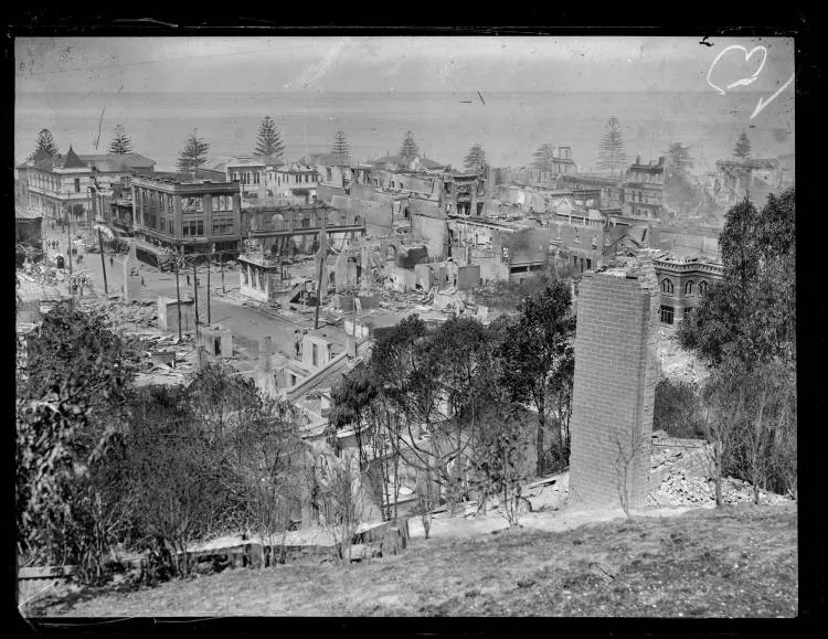 Browning Street, Napier Earthquake, 1931