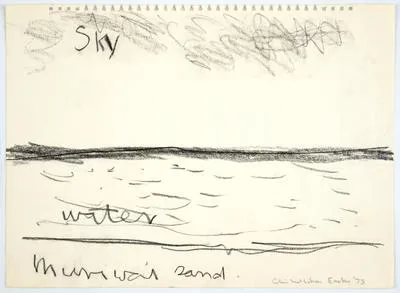 Sky, water, Muriwai sand