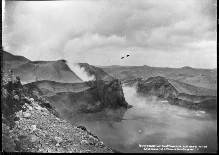 Frying Pan Flat and Waimangu Basin, Mount Tarawera, 1886