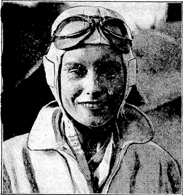Image: Sydney Morfi'tne^Ue'rald'" Photo. MISS JEAN BATTEN,- New Zealand's most notable airwoman, who yesterday left London for South America in a Percival Gull machine. Her route tvill be via JVest Africa, and will, include the big flight across the South Atlantic. (Evening Post, 12 November 1935)