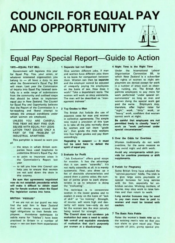 Equal Pay Special Report - Guide to Action