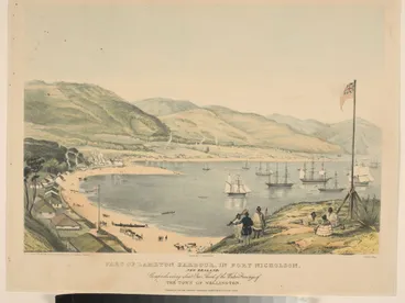 Image: Part of Lambton Harbour, in Port Nicholson, New Zealand