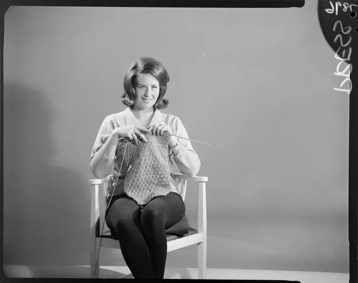 J Inglis Wright Women knitting