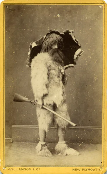 Image: "T. K. Skinner in fancy dress"