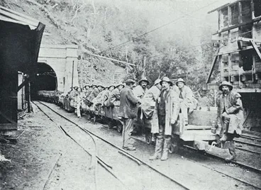 Image: Building the Ōtira tunnel