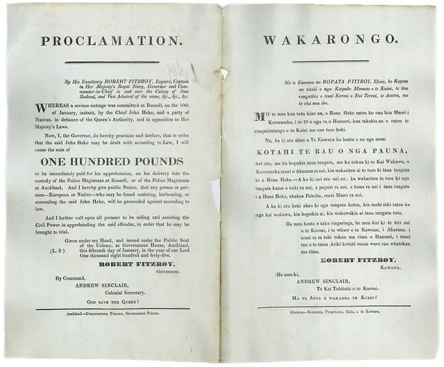 Hōne Heke Wanted Poster