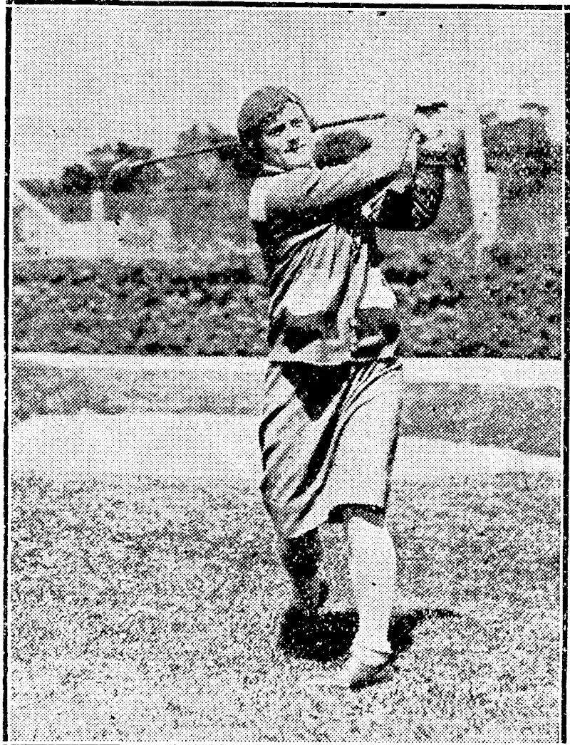 MISS OLIVE KAY. Who Avon the Canterbury ladies' golf championship on Saturday for the fifth year in succession. (Ellesmere Guardian, 14 April 1931)