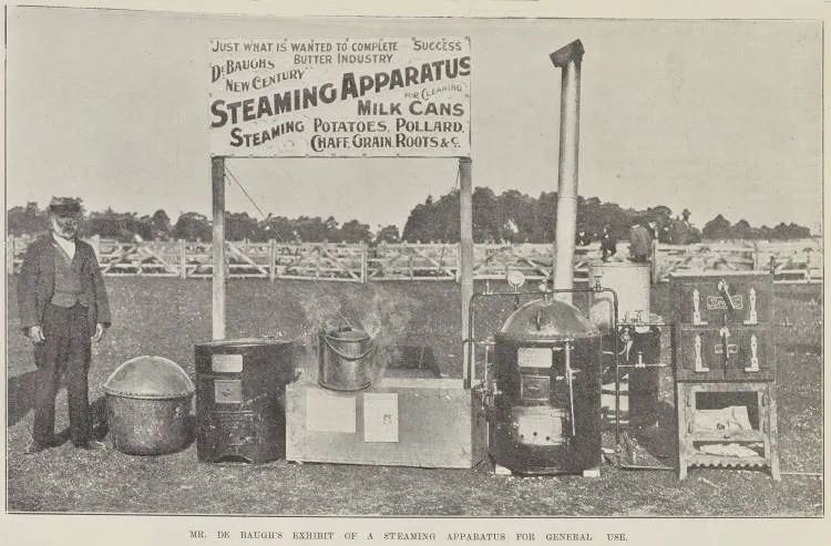 Mr. De Baugh's exhibit of a steaming apparatus for general use