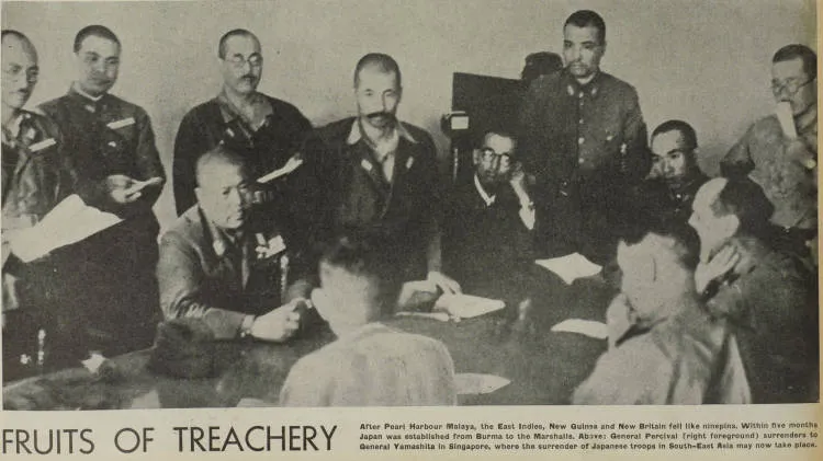 British surrender at Singapore