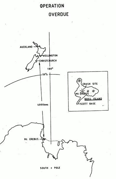 Erebus disaster map