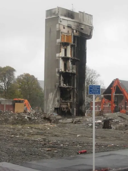 Ruins of the CTV building