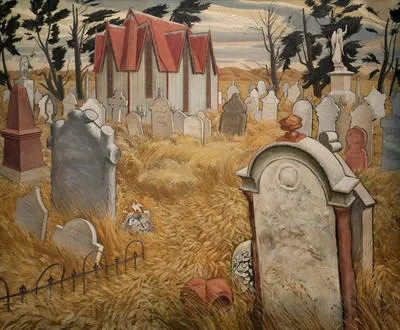 Nor'wester in the cemetery