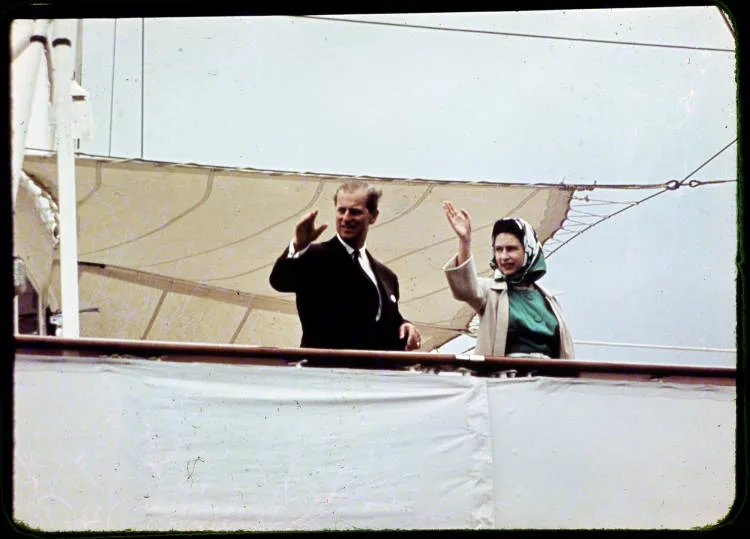 Queen Elizabeth II at Auckland Domain, 1963