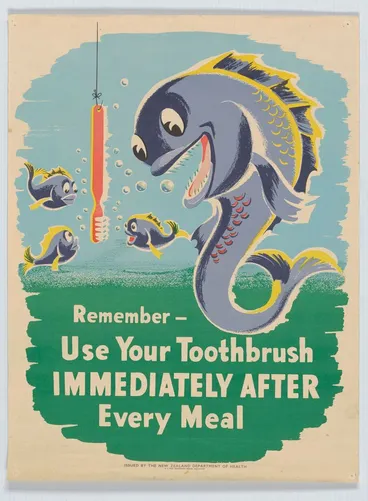 Image: Remember - Use Your Toothbrush poster