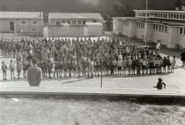 Image: Te Marua School 1968 Standard Assembly