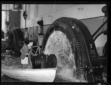 Image: Submerged Horahora Hydroelectric Power Station, 1947