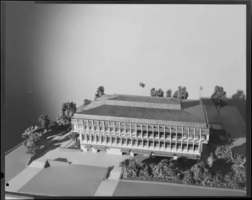 Image: Architectural model, New Zealand High Commission, Canberra