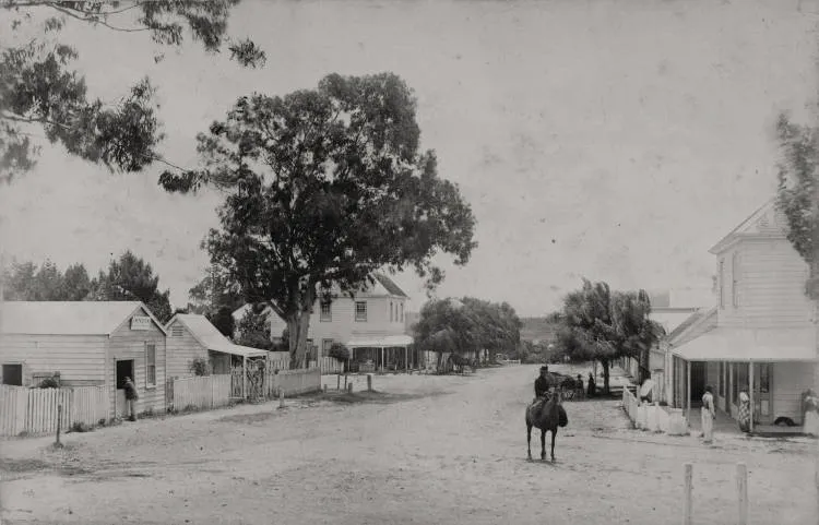 Main street, Waiuku , ca 1890.