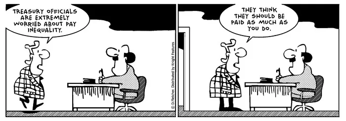 Fletcher, David 1952- :"Treasury officials are extremely worried about pay inequality." The Politician. 10 August 2013