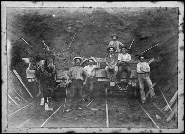 Image: Workers by the Otira Tunnel
