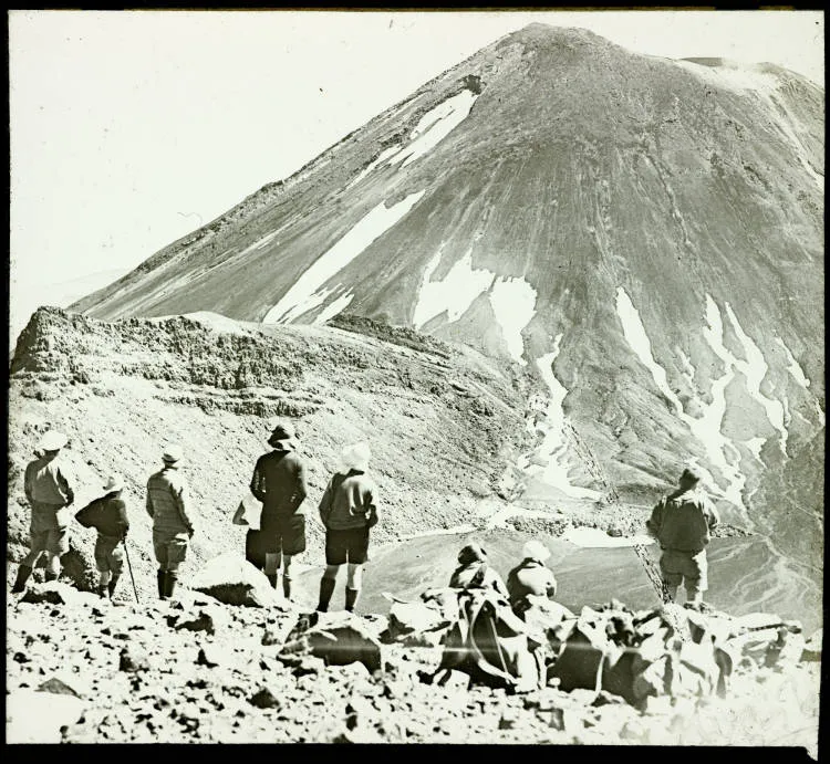 Ngāuruhoe from the South Crater, 1931