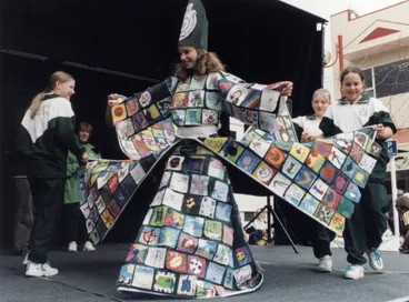 Image: Spring Festival 2003; Kids' wearable-art overall winner from Sts Peter and Paul Primary, Lower Hutt.